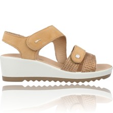 Leather Wedge Sandals for...