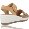 Leather Wedge Sandals for Women by Igi&Co 16665