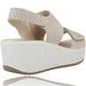Leather Wedge Sandals for Women by Igi&Co 16678