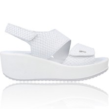Leather Wedge Sandals for...