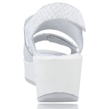 Calzados Vesga Sandalias Cuña de Piel para Mujer de Igi&Co 16678 hielo foto 7