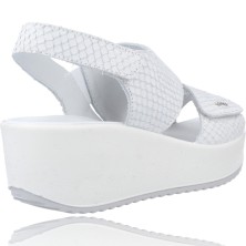 Calzados Vesga Sandalias Cuña de Piel para Mujer de Igi&Co 16678 hielo foto 8