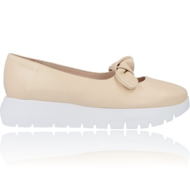 Zapatos Cuña Casual de Piel para Mujer de Wonders Evo A-2421