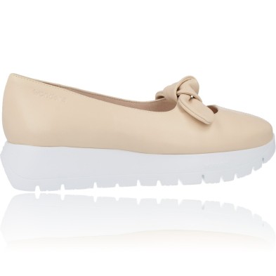 Zapatos Cuña Casual de Piel para Mujer de Wonders Evo A-2421