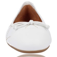Calzados Vesga Zapatos Bailarinas de Piel para Mujer de Pedro Miralles 18020 color hielo foto 3