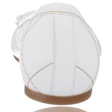 Calzados Vesga Zapatos Bailarinas de Piel para Mujer de Pedro Miralles 18020 color hielo foto 7