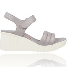 Calzados Vesga Sandalias con Cuña de Piel para Mujer de Weekend Maldonado 16303 color taupe foto 1