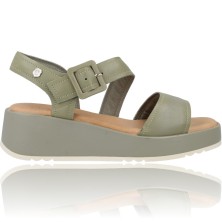 Leather Wedge Sandals for...