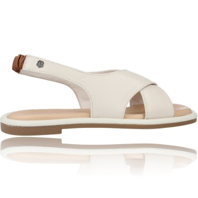 Sandalias Planas de Piel para Mujer de Carmela 68528