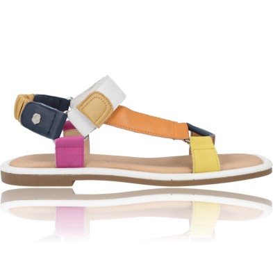 Sandalias Planas de Piel para Mujer de Carmela 68581