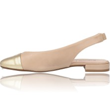 Calzados Vesga Zapatos Planos de Piel para Mujer de Patricia Miller 5517 color Oro foto 5