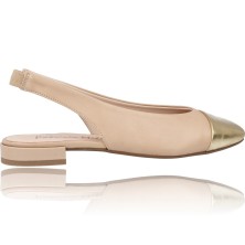 Calzados Vesga Zapatos Planos de Piel para Mujer de Patricia Miller 5517 color Oro foto 9