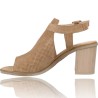 Leather Heeled Sandals for Women by Patricia Miller 5525