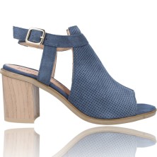 Leather Heeled Sandals for...