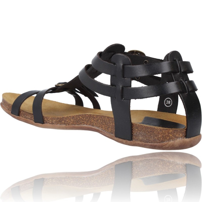Sandalias Planas Romanas de Piel para Mujer de Kickers Ana 281777-50