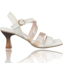 Calzados Vesga Sandalias con Tacón de Piel y Vinilo para Mujer de Hispanitas Nicola HV221815 color blanco foto 1