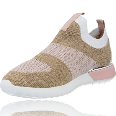 Calzados Vesga Deportivas Elásticas de Moda para Mujer de La Strada 2101730 color beige foto 1