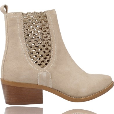 Botines Cowboy Camperos de Piel para Mujer de LOL 6988 Rosana