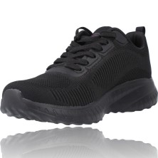 Calzados Vesga Deportivas Casual para Mujer de Skechers 117209 Bobs Squad Chaos - Face Off color negro foto 4