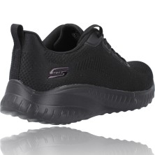 Calzados Vesga Deportivas Casual para Mujer de Skechers 117209 Bobs Squad Chaos - Face Off color negro foto 8