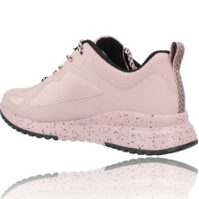 Calzados Vesga Zapatillas Deportivas Casual Sneakers para Mujeres de Skechers 117186 Bobs Squad 3 color rosa foto 6