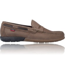 Calzados Vesga Zapatos Mocasín de Piel para Hombre de Callaghan 11801 Mediterrani color taupe foto 1