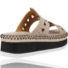 Casual Leather Wedge Sandals for Women by Alpe Team 2325