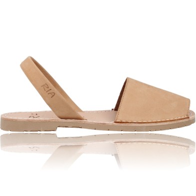Calzados Vesga Sandalias Menorquinas Abarcas Mujer de Ria Pau 20002-S2 color nobuck cuero foto 1