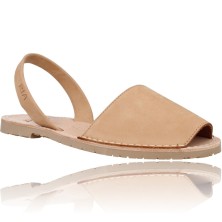 Calzados Vesga Sandalias Menorquinas Abarcas Mujer de Ria Pau 20002-S2 color nobuck cuero foto 2