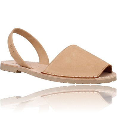 Calzados Vesga Sandalias Menorquinas Abarcas Mujer de Ria Pau 20002-S2 color nobuck cuero foto 2