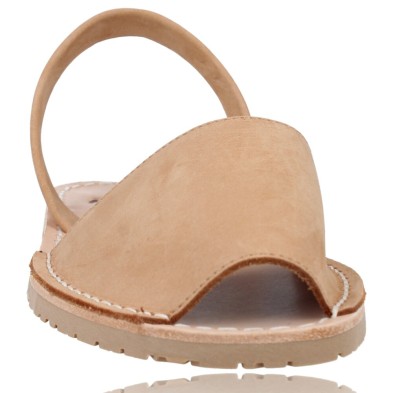 Calzados Vesga Sandalias Menorquinas Abarcas Mujer de Ria Pau 20002-S2 color nobuck cuero foto 3
