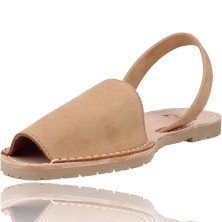 Calzados Vesga Sandalias Menorquinas Abarcas Mujer de Ria Pau 20002-S2 color nobuck cuero foto 4
