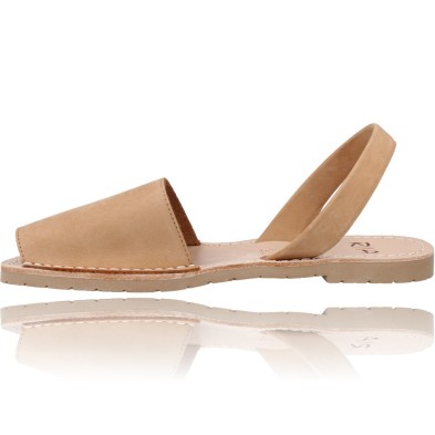 Calzados Vesga Sandalias Menorquinas Abarcas Mujer de Ria Pau 20002-S2 color nobuck cuero foto 5