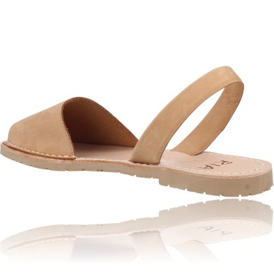 Calzados Vesga Sandalias Menorquinas Abarcas Mujer de Ria Pau 20002-S2 color nobuck cuero foto 6