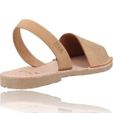 Calzados Vesga Sandalias Menorquinas Abarcas Mujer de Ria Pau 20002-S2 color nobuck cuero foto 8
