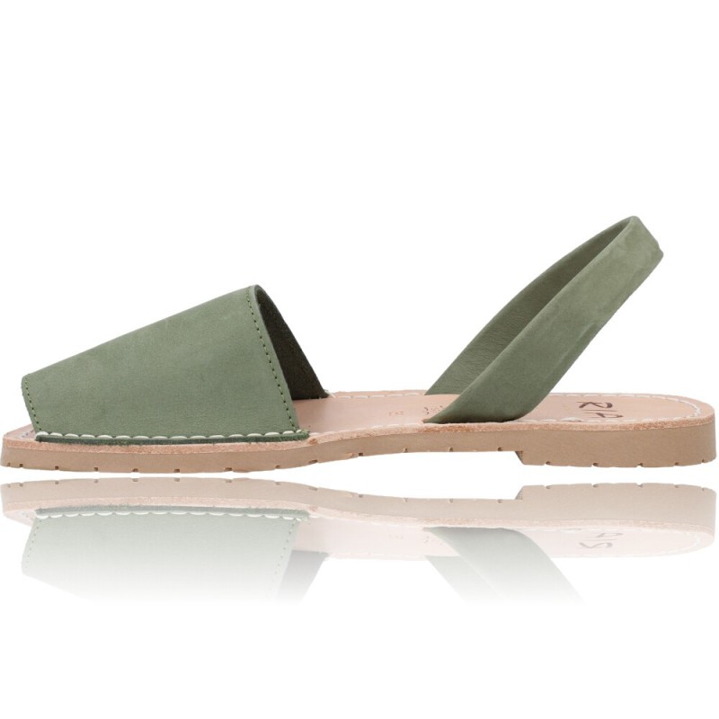 Sandalias Menorquinas Abarcas de piel para Mujer de Ria Pau 20002-S2