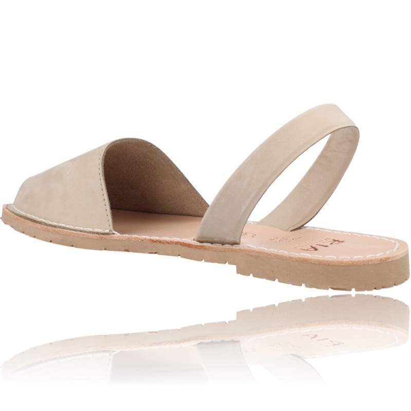 Sandalias Menorquinas Abarcas de piel para Mujer de Ria Pau 20002-S2