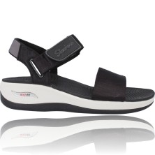 Calzados Vesga Sandalias Deportivas Mujer de Skechers 163310 Arch Fit Sunshine color negro foto 1