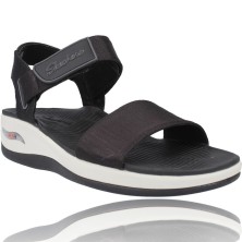 Calzados Vesga Sandalias Deportivas Mujer de Skechers 163310 Arch Fit Sunshine color negro foto 2