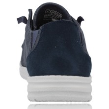 Calzados Vesga Zapatos Casual Wallaby de Loneta Hombre de Skechers 66387 Melson Raymon color azul foto 7