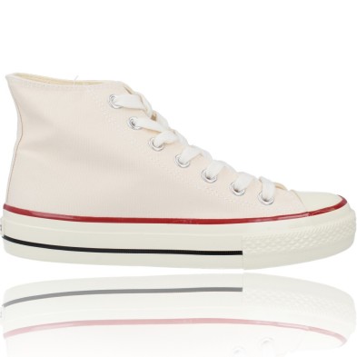 Botines Deportivos Bambas Lona Mujer de Tribu Brillo 1057101