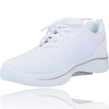 Calzados Vesga Deportivas Casual para Mujer de Skechers 124404 Go Walk Arch Fit - Motion Breeze color blanco foto 4
