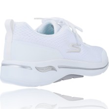 Calzados Vesga Deportivas Casual para Mujer de Skechers 124404 Go Walk Arch Fit - Motion Breeze color blanco foto 8