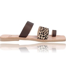 Sandalia Plana Leopardo...