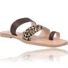 Leopard Flat Sandal for Women by Ria Orlando Leopardo 40400-3