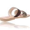 Leopard Flat Sandal for Women by Ria Orlando Leopardo 40400-3