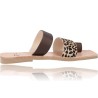 Leopard Flat Sandal for Women by Ria Orlando Leopardo 40400-3