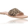 Flache Sandalen für Damen von Ria Menorca 40402 Melbourne Leopard