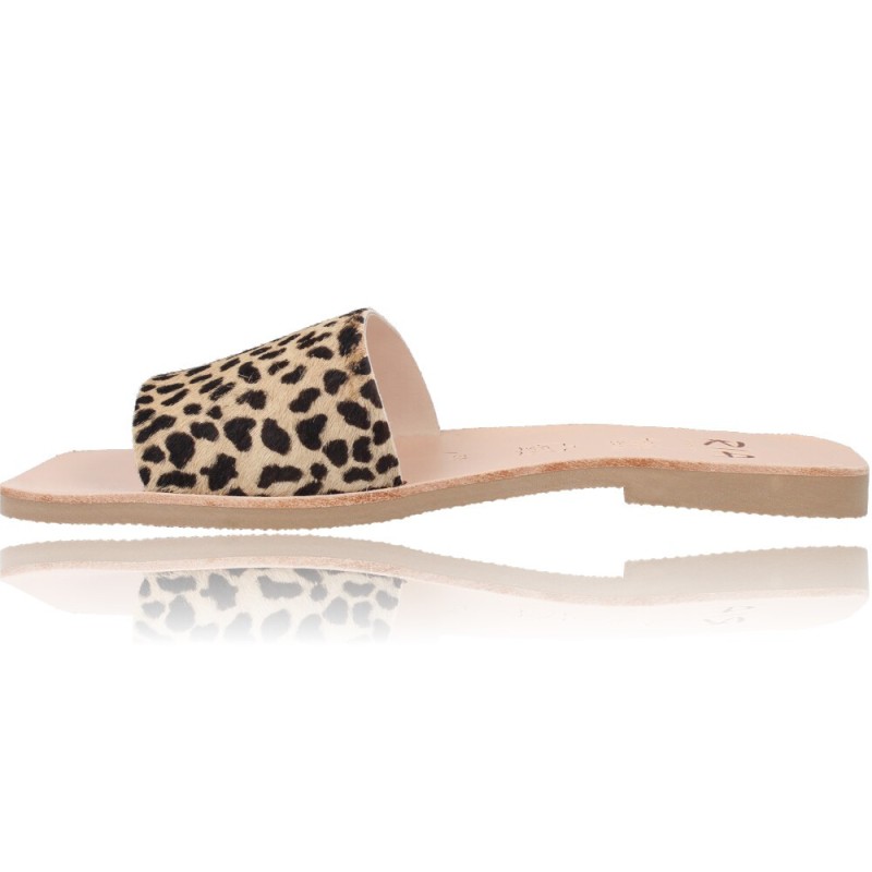 Flat Sandals for Women by Ria Menorca 40402 Melbourne Leopard
