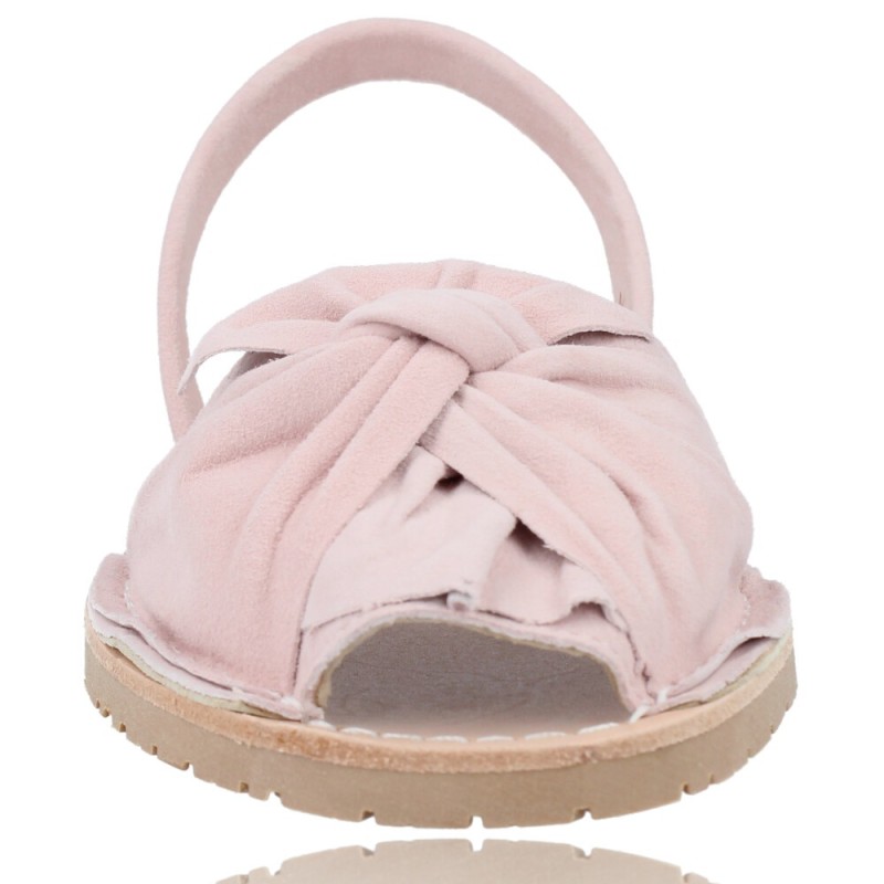 Calzados Vesga Menorquinas Sandalias Abarcas Mujer de Ria Madrid 27167-S2 ante rosa foto 3